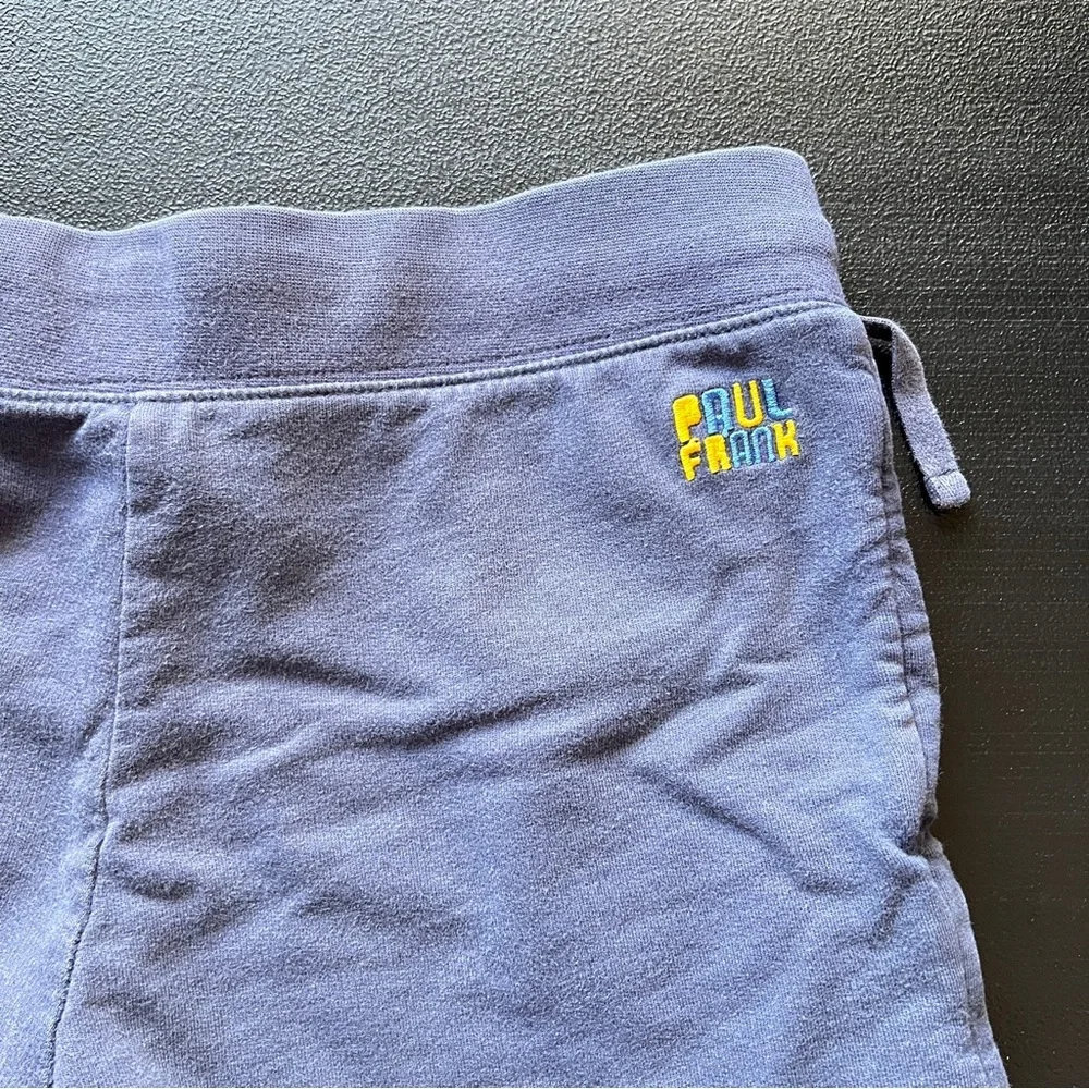 Paul Frank Julius Y2K Low Rise Sweat Shorts Mini Lounge Shorts Navy Blue Small - Picture 7 of 11